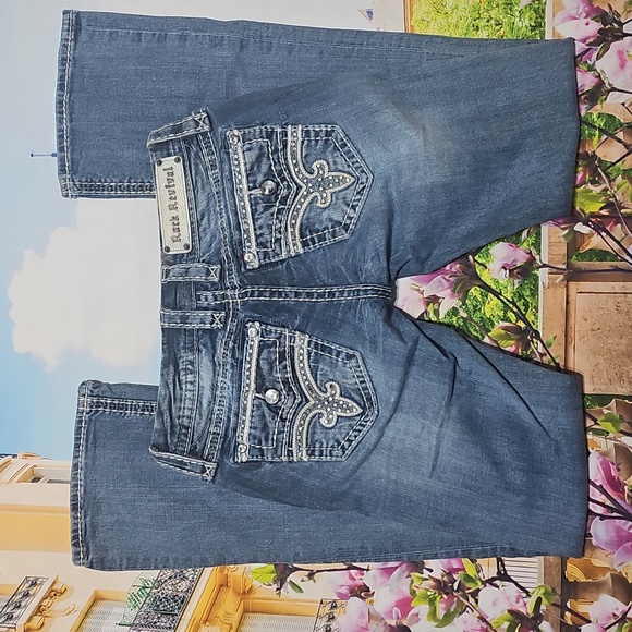 Rock Revival Boot Jeans Low Waist Size 26 Victories - Picture 8 of 8